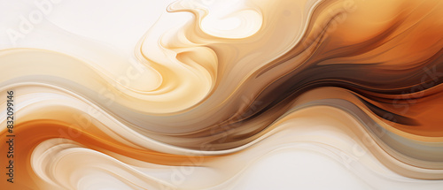 Swirling Coffee Creamer abstract background.