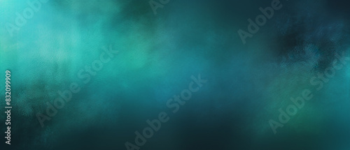 Teal blue green blurred abstract gradient background.