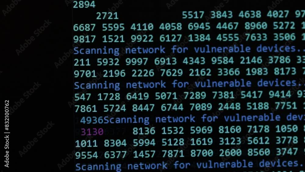 Screen showing network scanning for vulnerable devices.
Hacking wiFi network and communication. Scanning for hacking a network. Hacker, cybersecurity issue over net protocol Screen showing network scanning for vulnerable devices.
Hacking wiFi network and communication. Scanning for hacking a network. Hacker, cybersecurity issue over net protocol