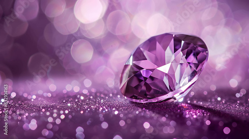 This image is a beautiful depiction of a purple diamond. It is perfect for use as a background or for adding a touch of luxury to any project.