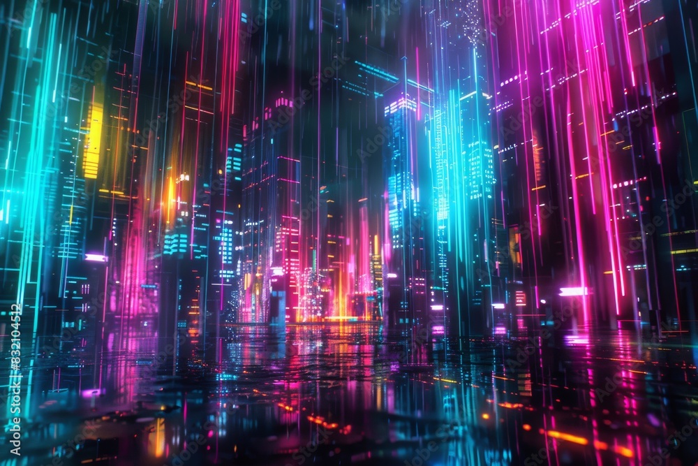 Futuristic Neon Cityscape Futuristic Neon Cityscape