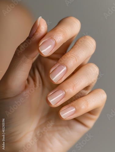 Manicured Hands Showcase the Benefits of Regular Cuticle Care for Healthy Radiant Nails