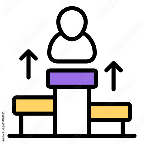 An icon design of user ranking

