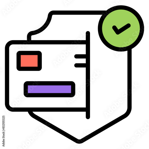 A flat design icon of ATM withdrawal

