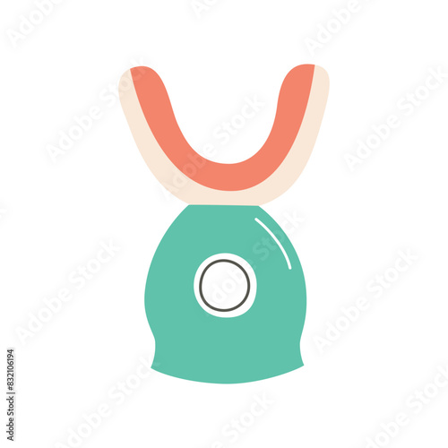 Whitening tool icon, vector illustration of led light whitener for teeth, professional dental device, system for white teeth treatment at home, new technology for beautiful smile, automatic instrument