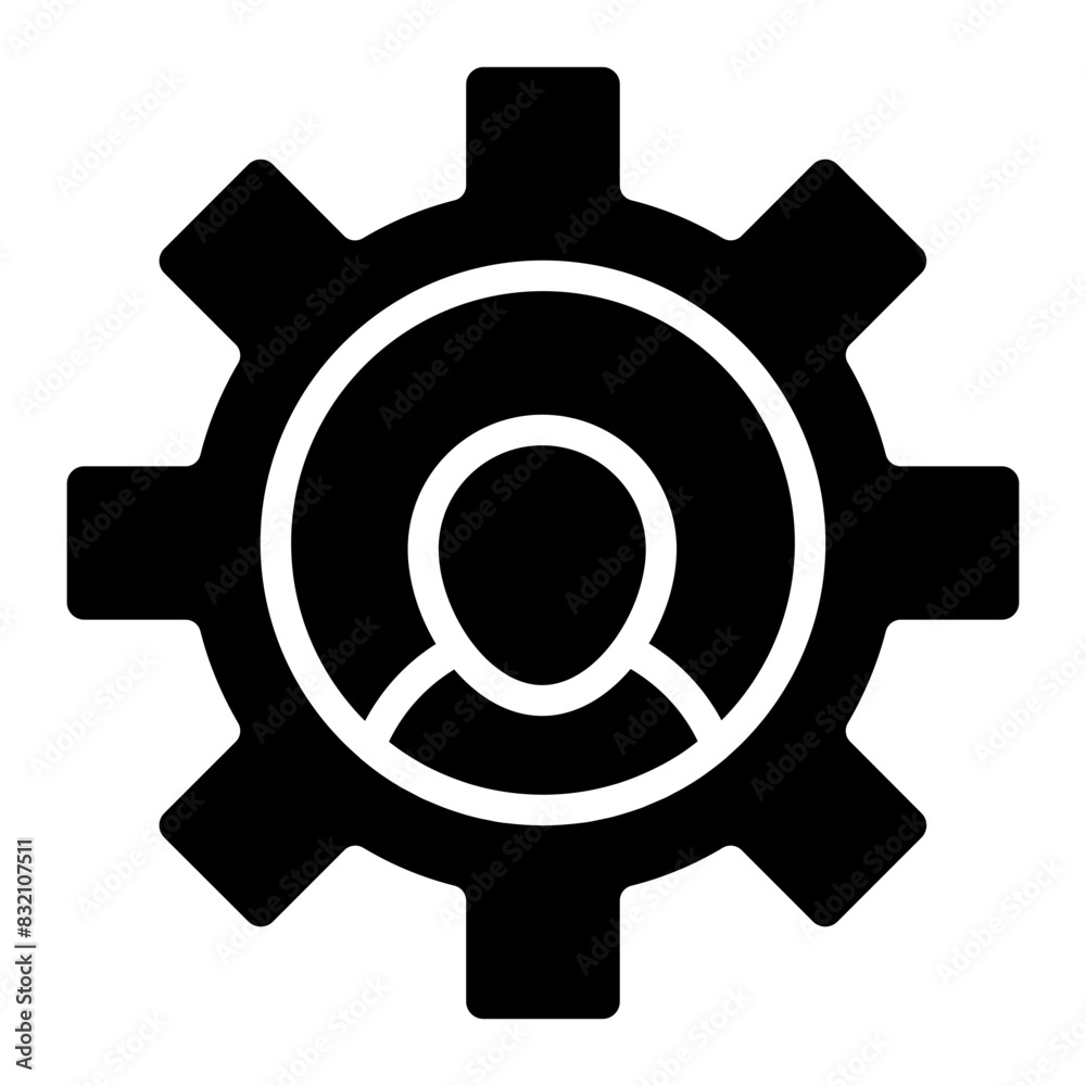 A trendy design icon of user management
A trendy design icon of user management