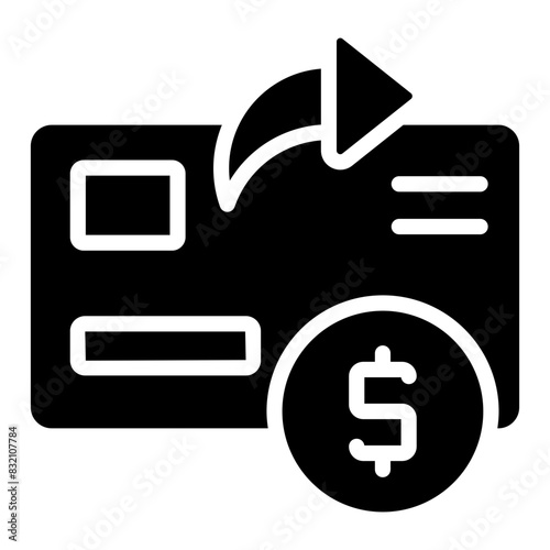 Modern design icon of chequebook

