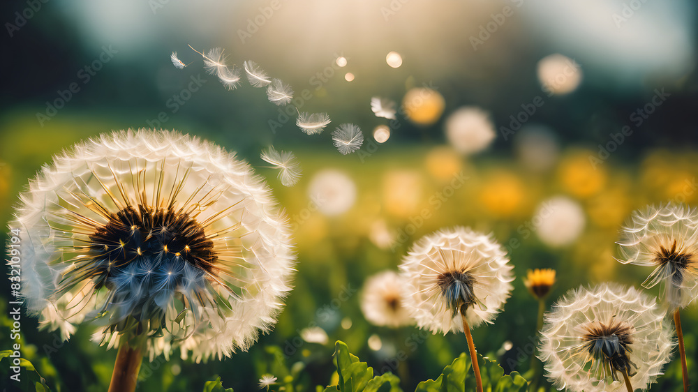 Fragile Elegance: Delicate Dandelion Macro Nature White Beauty Fragile Elegance: Delicate Dandelion Macro Nature White Beauty
