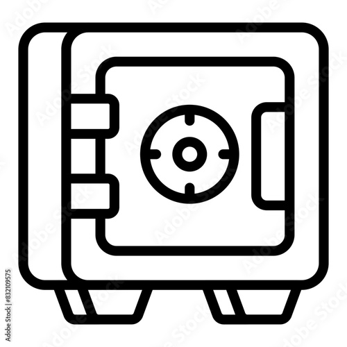 Modern design icon of safe box

