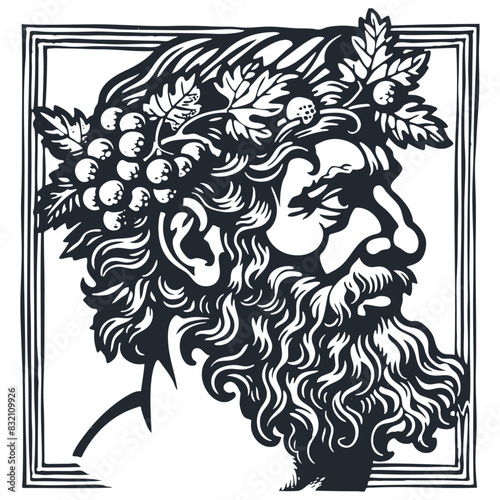 Bacchus, vector illustration
