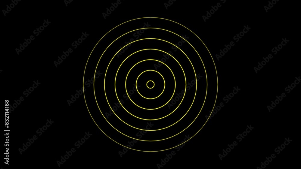 Radio wave signal icon isolated on black background Radio wave signal icon isolated on black background