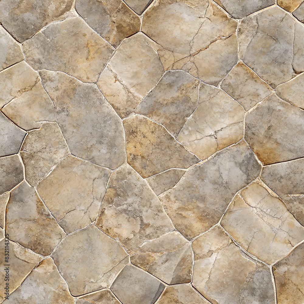Obraz premium Stone Tile Pattern Background - Seamless Texture for Design | Tileable texture