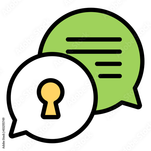 Creative design icon of secure message

