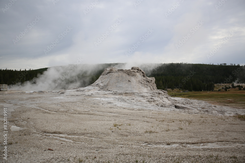 Geyser Grotto of Yellowstone National Park, United States Geyser Grotto of Yellowstone National Park, United States