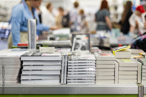 book fair, bookstore, visitor interested in new book releases