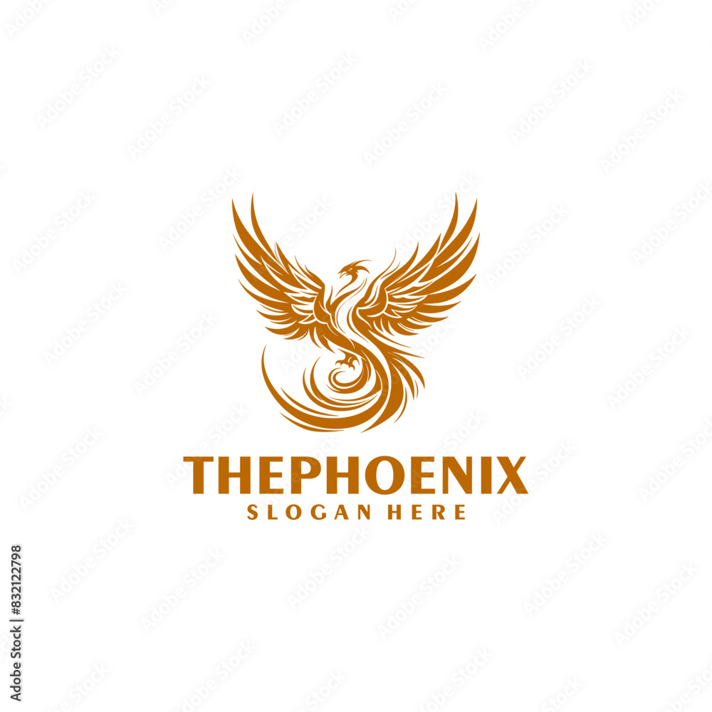 Mighty phoenix logo vector illustration Mighty phoenix logo vector illustration