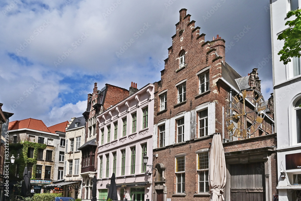 Anversa, antiche case e palazzi del centro storico - Fiandre, Belgio Anversa, antiche case e palazzi del centro storico - Fiandre, Belgio