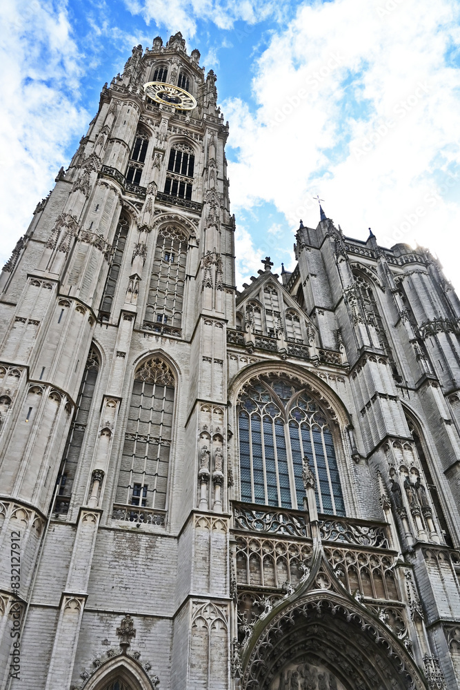 Fototapeta premium Anversa, la cattedrale di Nostra Signora - Fiandre, Belgio 