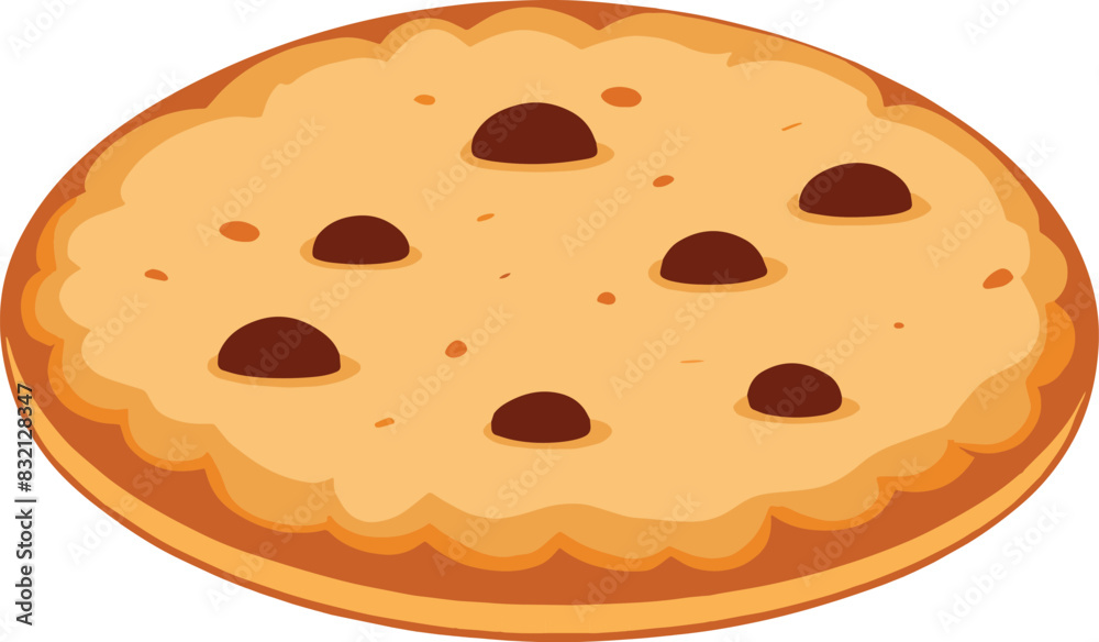 Biscuit Vector illustration On White Background.