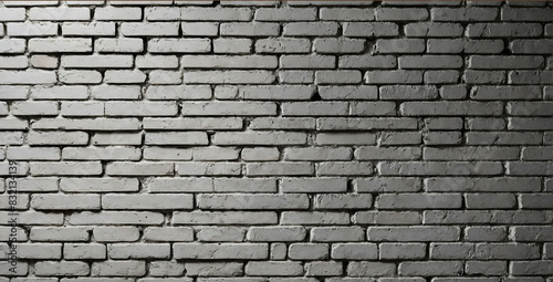 Old brick wall texture background or white grunge brick pattern wall texture background 