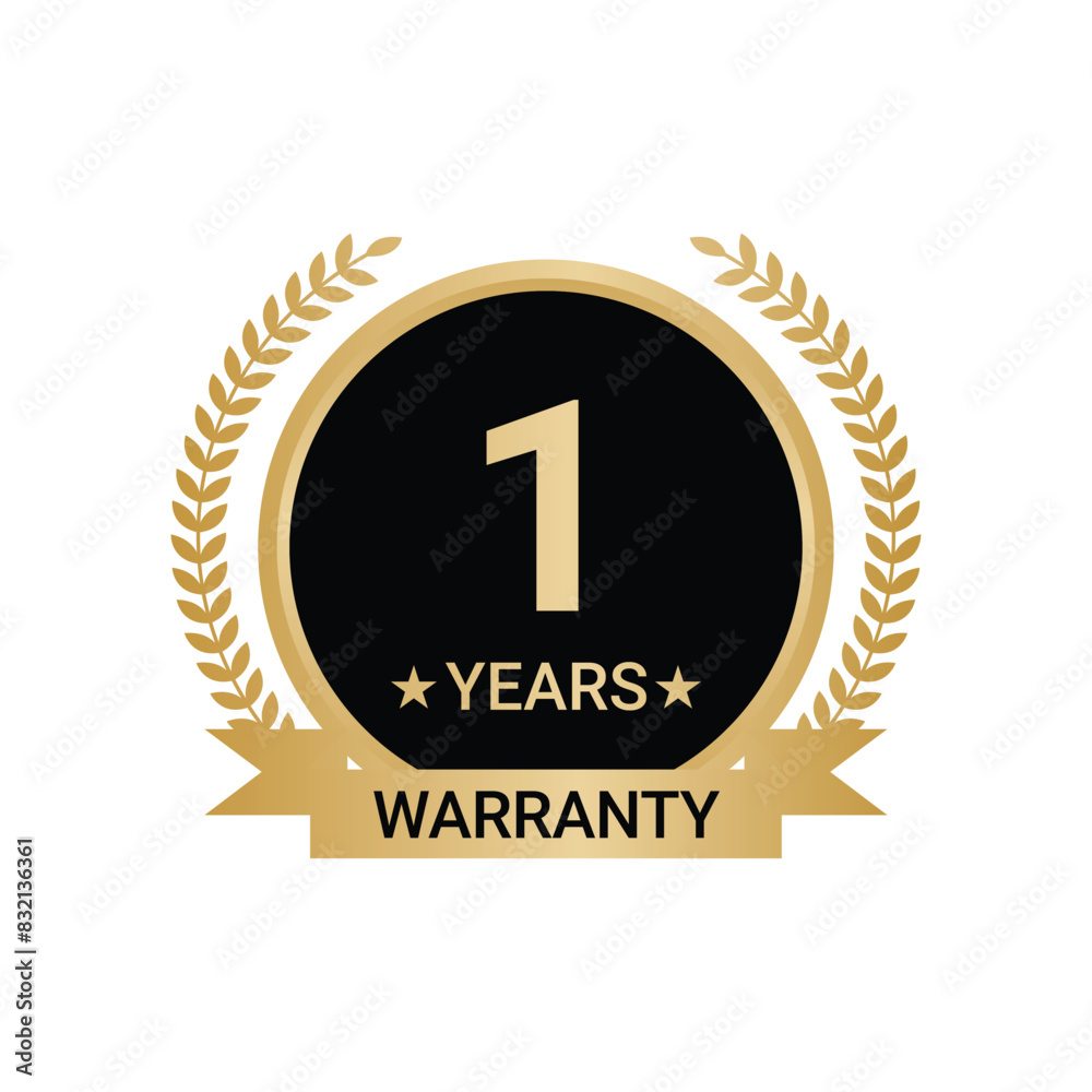 1 Years Warranty vector, 1 Years Warranty Logo 1 Years Warranty vector, 1 Years Warranty Logo