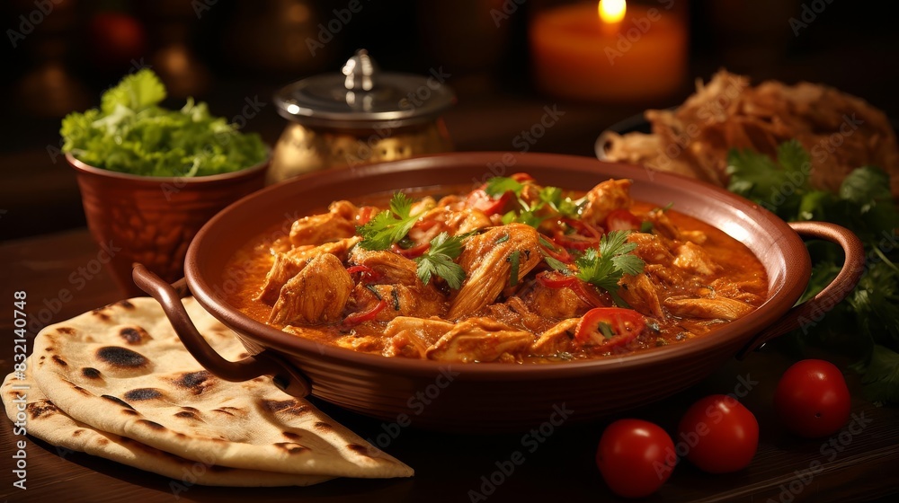 Aromatic chicken curry with rich Aromatic chicken curry with rich