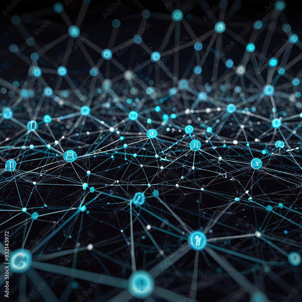Powered Data Analytics, showcasing a network of interconnected nodes processing vast amounts of data. Powered Data Analytics, showcasing a network of interconnected nodes processing vast amounts of data.