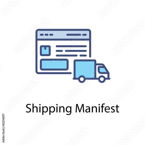 Shipping Manifest vector icon