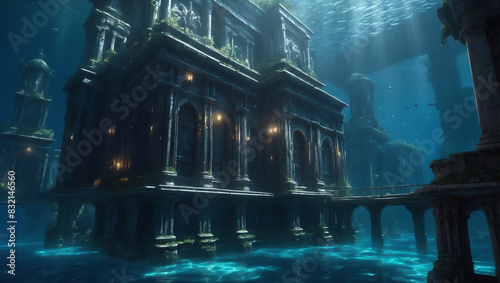 Mysterious stone palace on the ocean floor