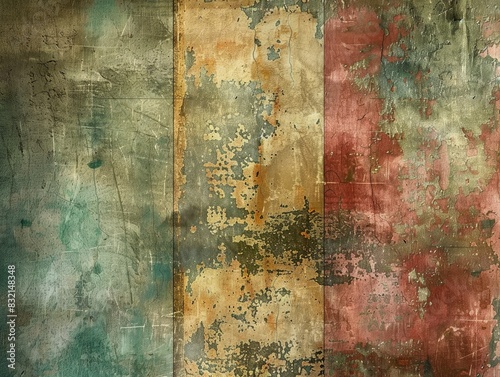 Painterly textures evoking artistic allure