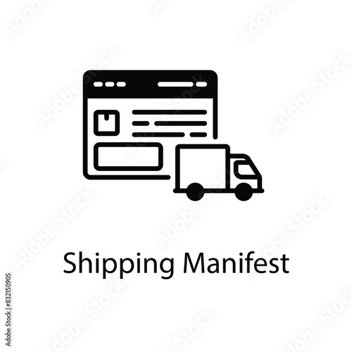 Shipping Manifest vector icon