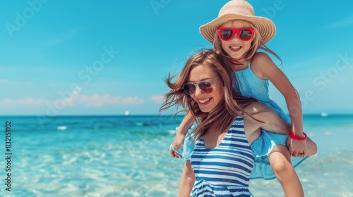 Mother and Daughter at Beach © MP Studio