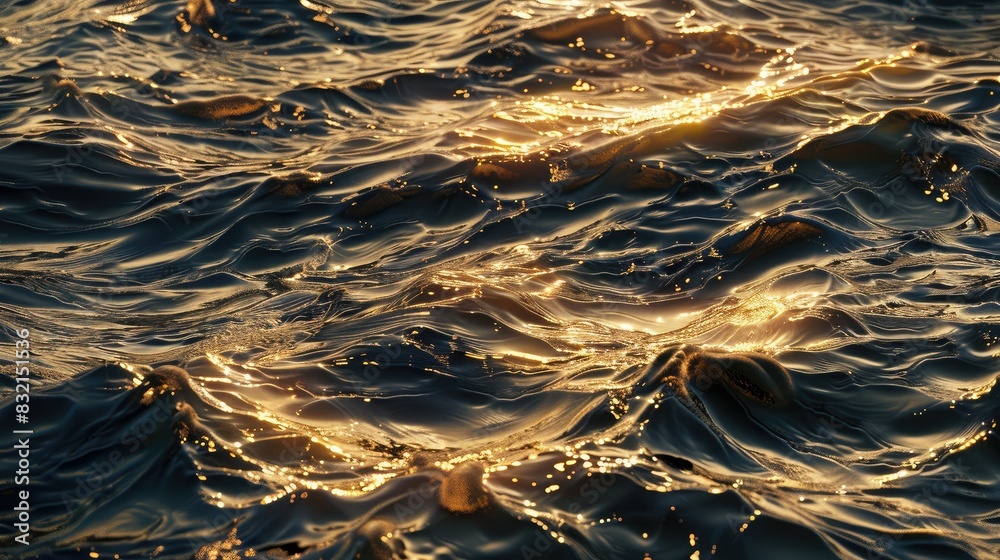 Radiant sunlight dappling on ocean waves Radiant sunlight dappling on ocean waves