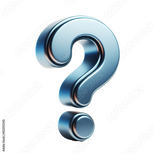 Question mark isolated on a white background