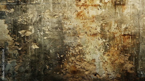 Raw grunge textures adding depth to design photo