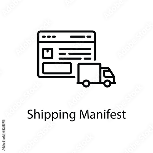 Shipping Manifest vector icon
