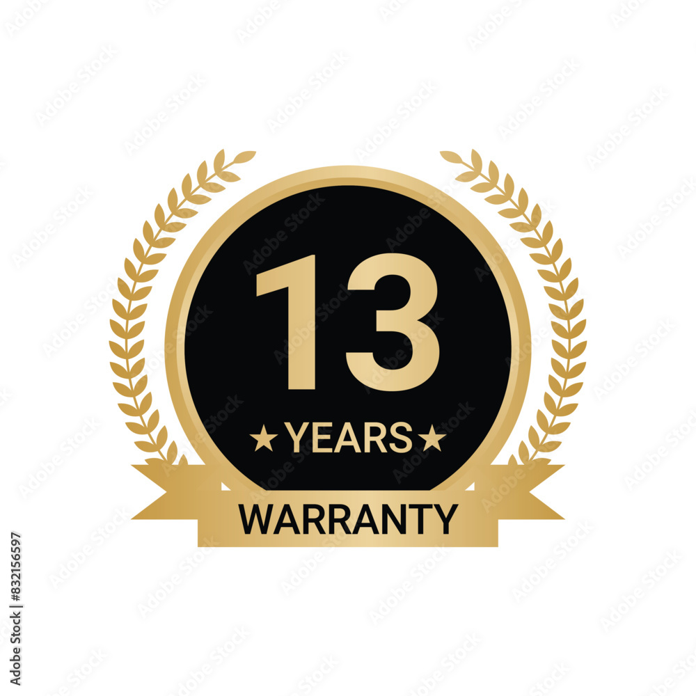 13 Years Warranty vector, 13 Years Warranty Logo 13 Years Warranty vector, 13 Years Warranty Logo