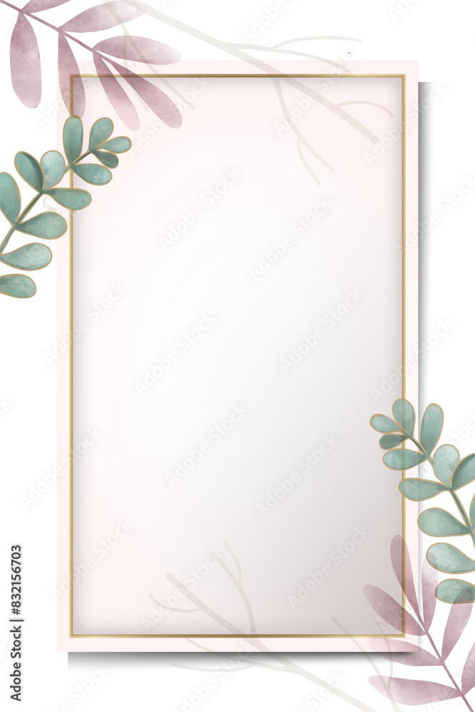 Leafy frame design transparent png Leafy frame design transparent png