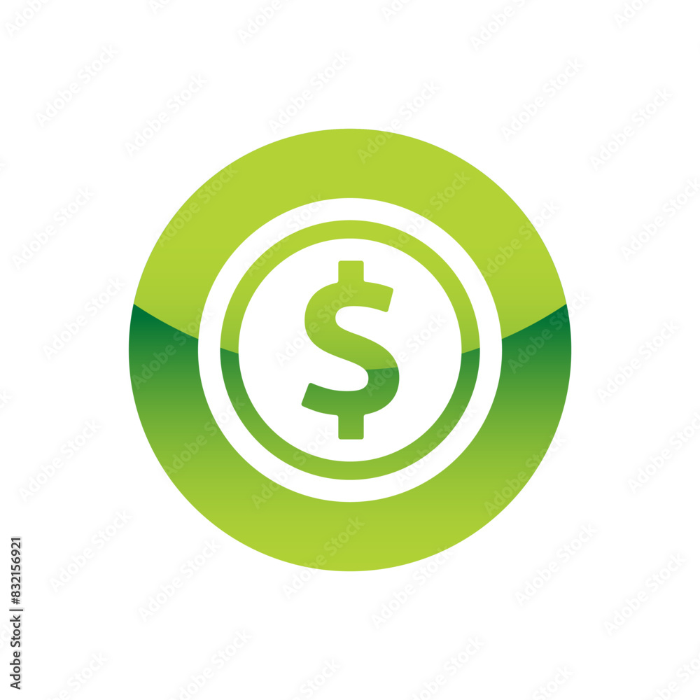 Coin Icon Logo Design Element Vector Illustration. Coin Icon Logo Design Element Vector Illustration.