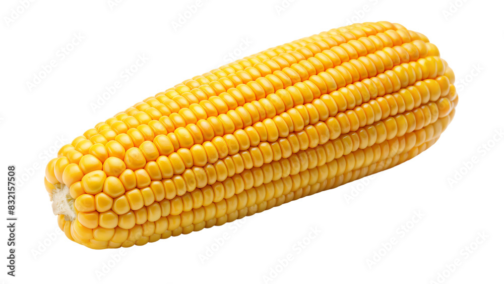 A close-up of a fresh, yellow ear of sweetcorn with green husks A close-up of a fresh, yellow ear of sweetcorn with green husks