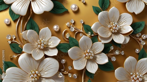 several white and cream colored flowers with green leaves