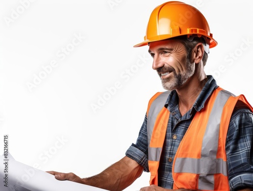 portrait of a construction worker photo