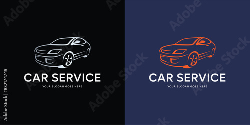 Auto car logo vector design template