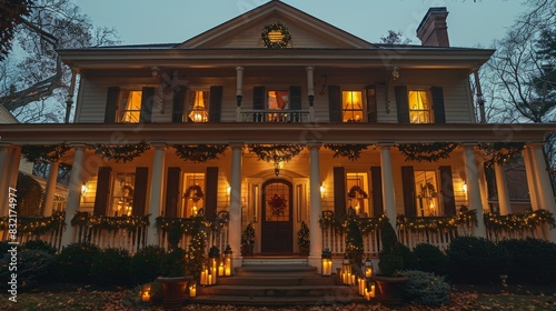 Historical Home with Period-Appropriate Christmas Decor  