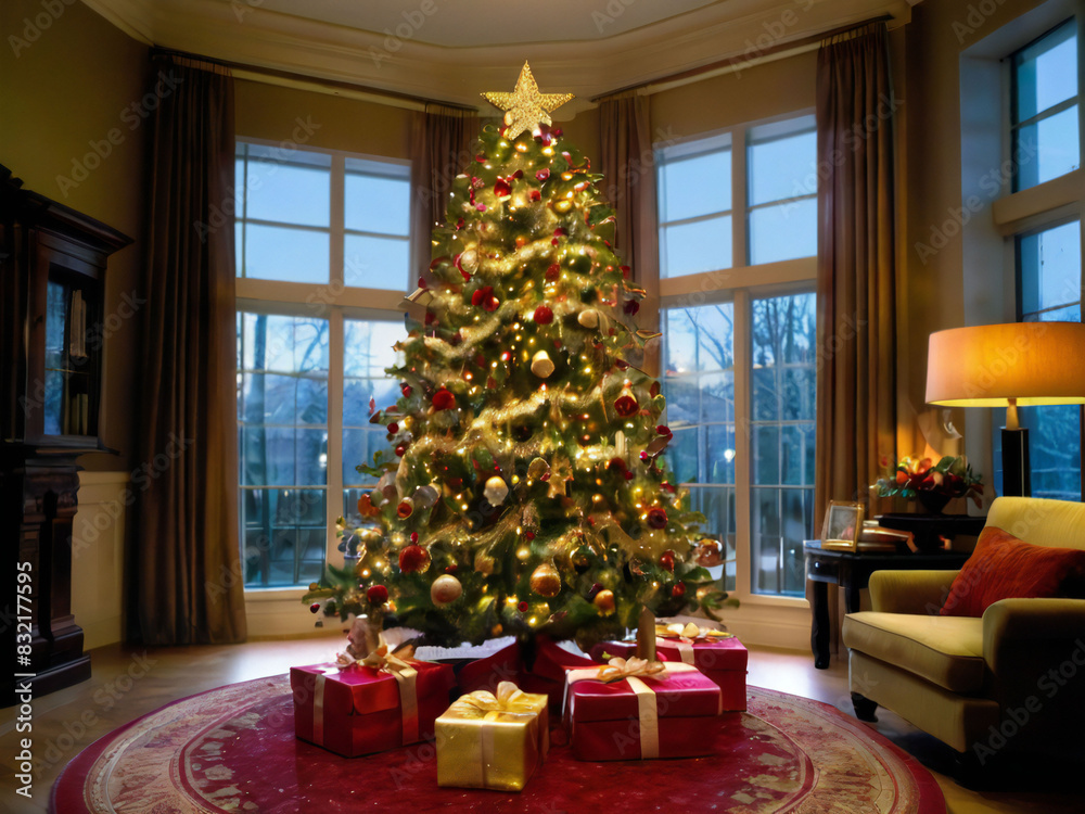gorgeous Christmas tree and presents gorgeous Christmas tree and presents