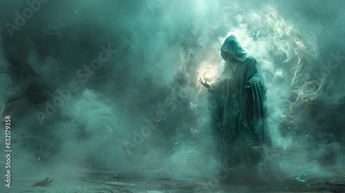 A Cloaked Figure and The Magician Card A Glimpse into the Veiled Realm of Mystical Divination