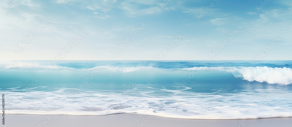 Waves on the seashore as an abstract background. Creative banner. Copyspace image