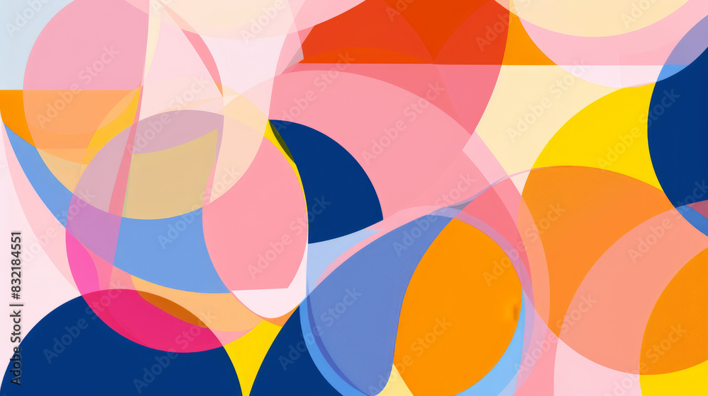 Abstract geometric wallpaper with vibrant overlapping shapes and colors Abstract geometric wallpaper with vibrant overlapping shapes and colors