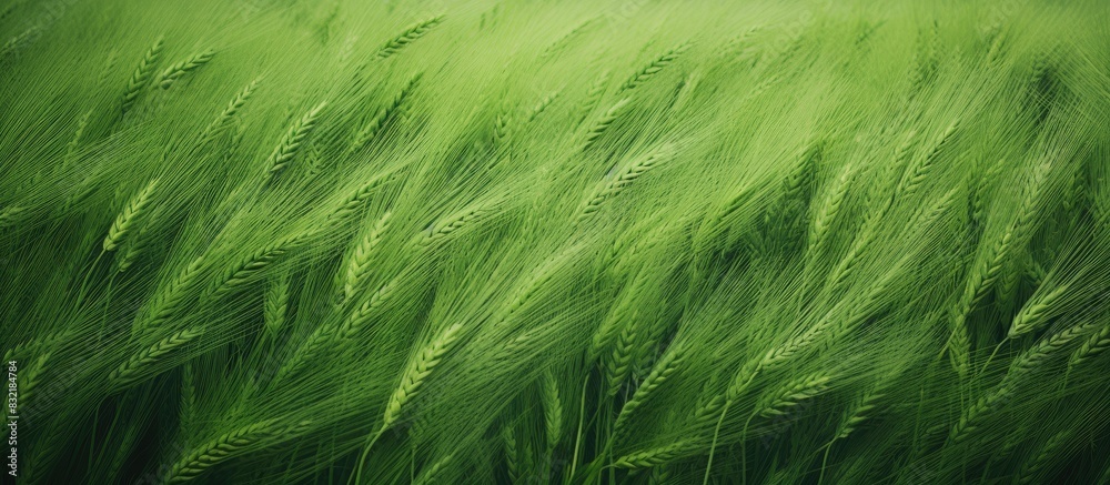 Texture of grean wheat in the field. Creative banner. Copyspace image Texture of grean wheat in the field. Creative banner. Copyspace image