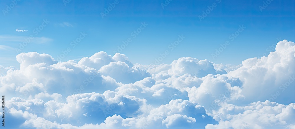 cloudy on blue sky. Creative banner. Copyspace image cloudy on blue sky. Creative banner. Copyspace image